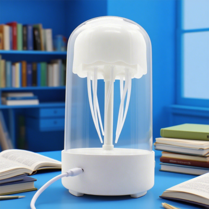 Most realistic jellyfish lamp: Lifelike glows, swaying tentacles in soft hues. Casts dreamy, undulating light—romantic, serene, a oceanic love letter to the night.